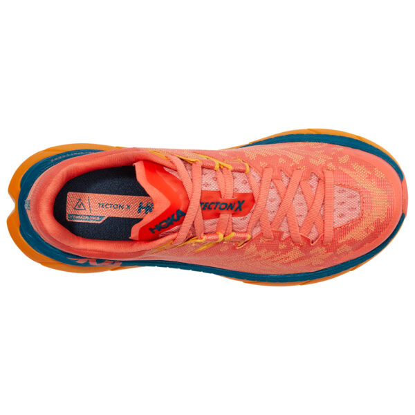 Hoka Women's Tecton X - Camellia/Blue Coral - Image 7