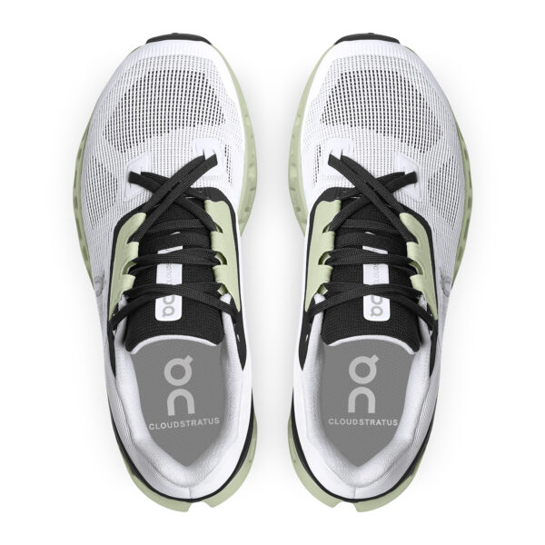 On Running Women's Cloudstratus - White/Black - Image 4