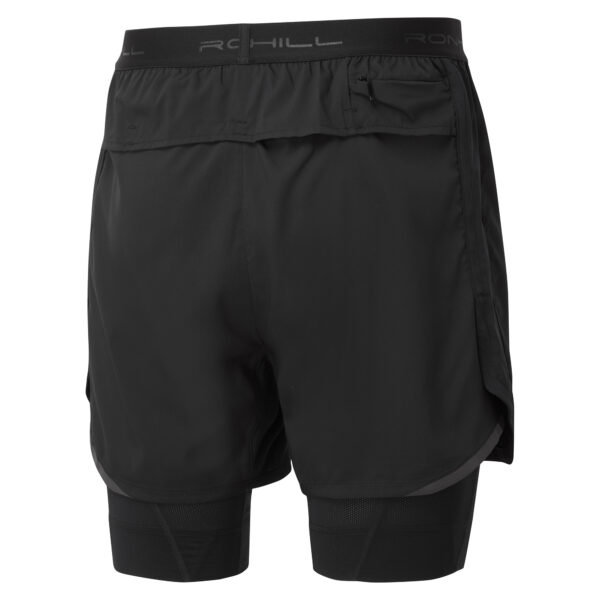 Ronhill Men's Tech Revive 5" Twin Short - All Black - Image 2