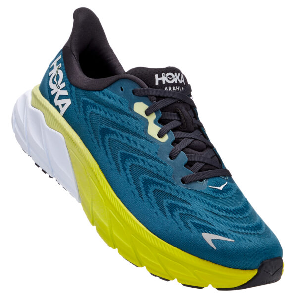 Hoka Men's Arahi 6 - Blue Graphite/Blue Coral - Image 2