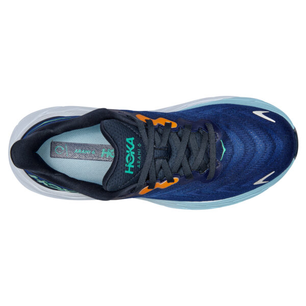 Hoka Women's Arahi 6 - Outer Space/Bellwether Blue - Image 6