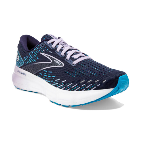 Brooks Women's Glycerin 20 - Peacoat/Ocean/Pastel Lilac - Image 3