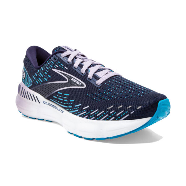 Brooks Women's Glycerin GTS 20 - Peacoat/Ocean/Pastel Lilac - Image 3