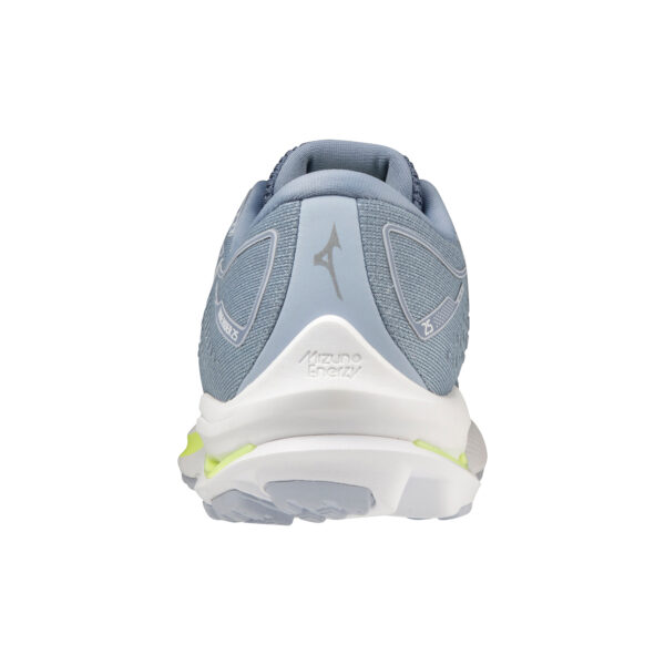 Mizuno Women's Wave Rider 25 - Heather/White/Neo Lime - Image 3
