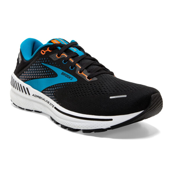 Brooks Men's Adrenaline GTS 22 - Black/Blue/Orange - Image 3