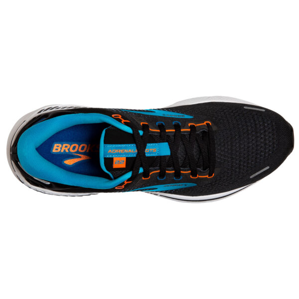 Brooks Men's Adrenaline GTS 22 - Black/Blue/Orange - Image 5