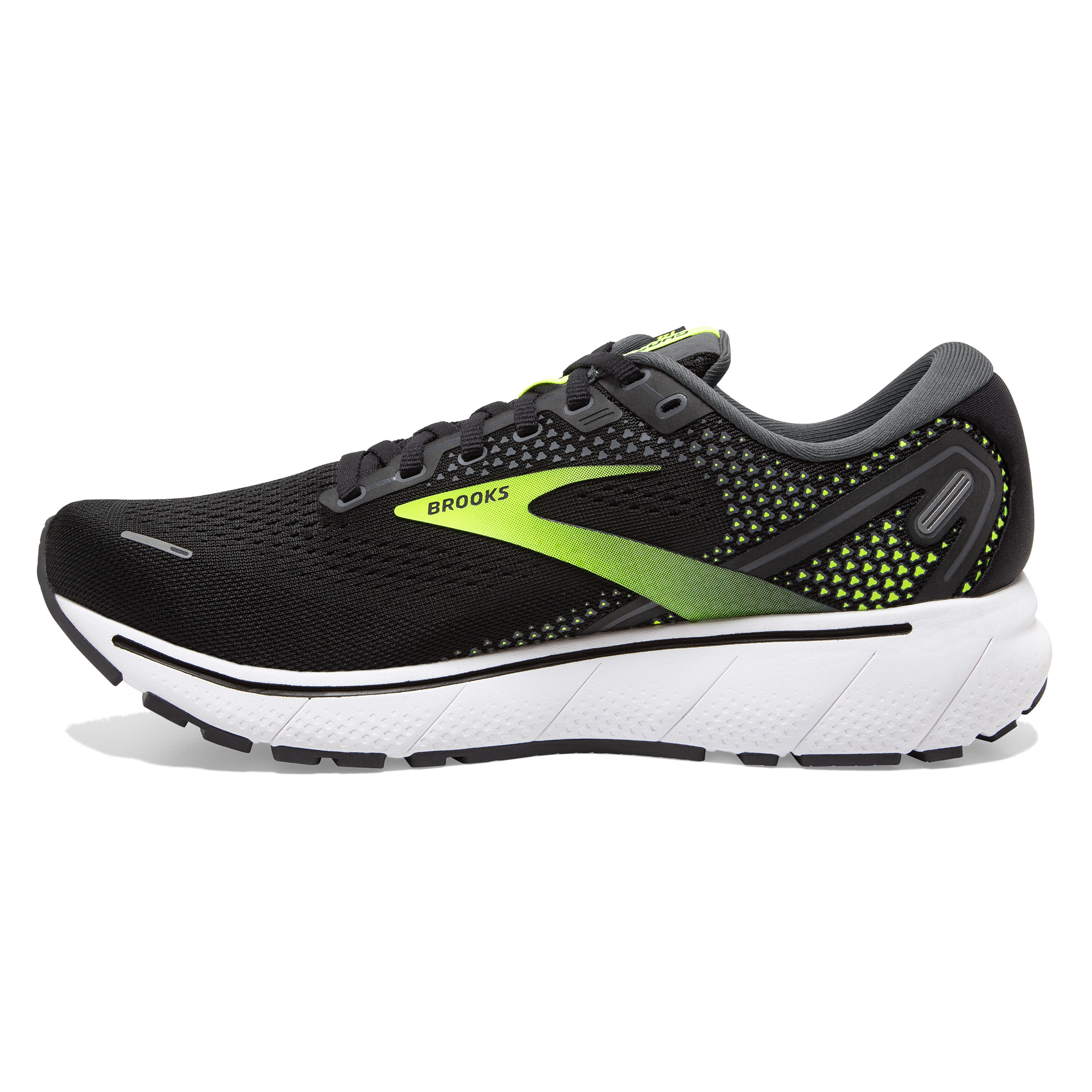 Brooks Men's Ghost 14 Wide - Black/Pearl/Nightlife - Running Bath