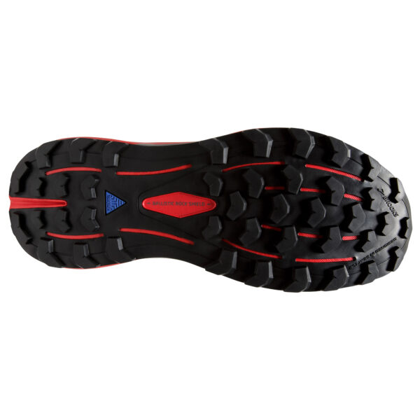 Brooks Men's Cascadia 16 - Black/Fiery Red/Blazing Yellow - Image 6