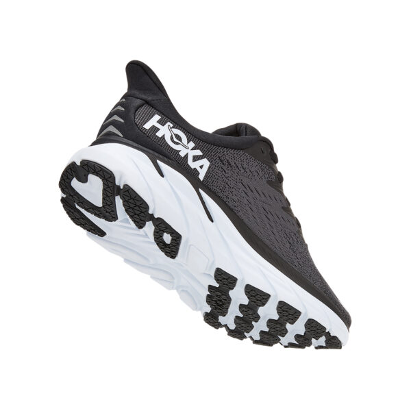 Hoka Women's Clifton 8 Wide - Black/White - Image 4