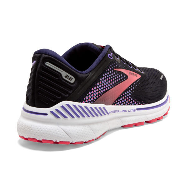 Brooks Women's Adrenaline GTS 22 - Black/Purple/Coral - Image 4