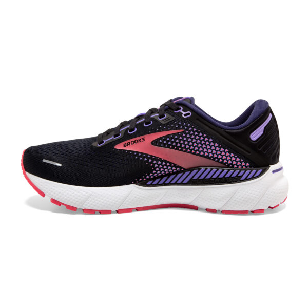 Brooks Women's Adrenaline GTS 22 - Black/Purple/Coral - Image 2