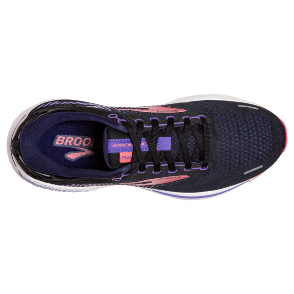 Brooks Women's Adrenaline GTS 22 - Black/Purple/Coral - Image 5