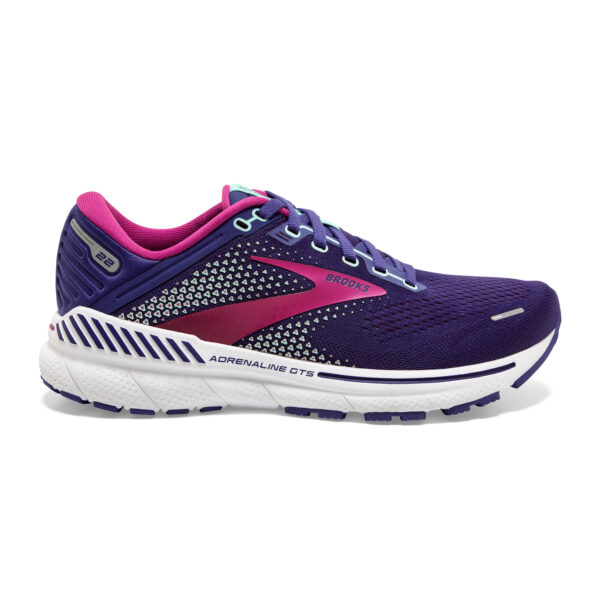Brooks Women's Adrenaline GTS 22 - Navy/Yucca/Pink