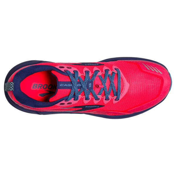 Brooks Women's Cascadia 16 - Pink/Flambe/Cobalt - Image 5