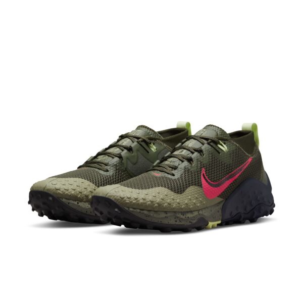 Nike Men's Wildhorse 7 - Cargo Khaki/Siren Red/Matte Olive - Image 4