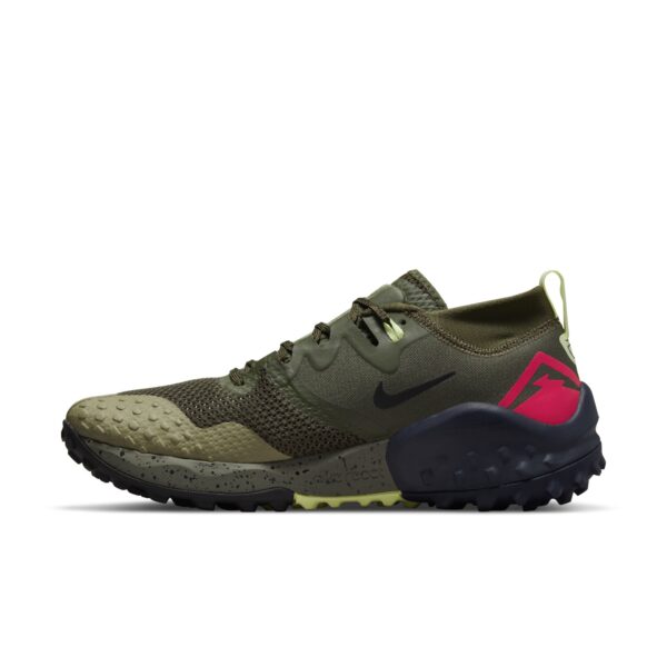 Nike Men's Wildhorse 7 - Cargo Khaki/Siren Red/Matte Olive - Image 2