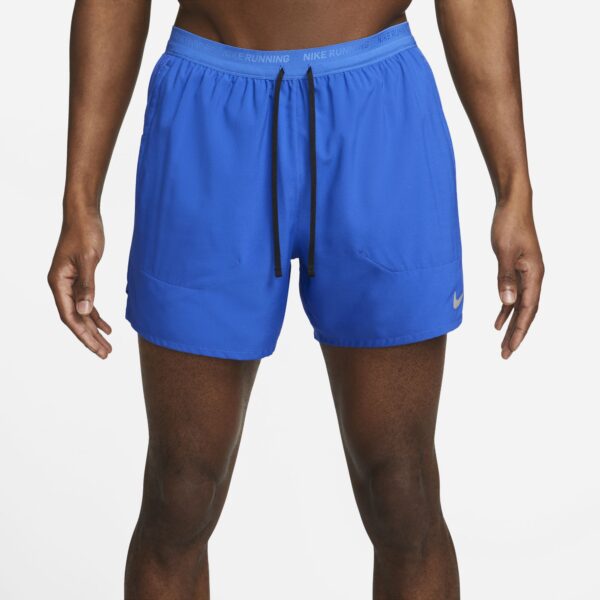 Nike Men's Stride 5" Brief-Lined Shorts - Game Royal/Black/Reflective Silver