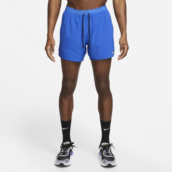 Nike Men's Stride 5" Brief-Lined Shorts - Game Royal/Black/Reflective Silver - Image 3