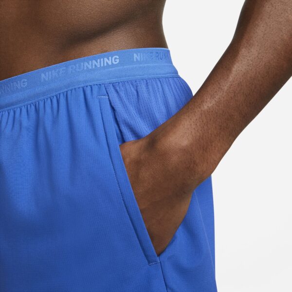 Nike Men's Stride 5" Brief-Lined Shorts - Game Royal/Black/Reflective Silver - Image 6