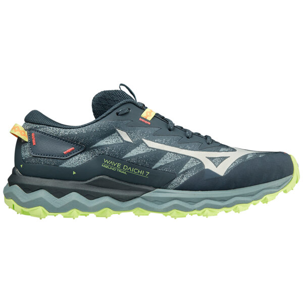 Mizuno Men's Wave Daichi 7 - Orion Blue/Misty Blue/Neo Lime
