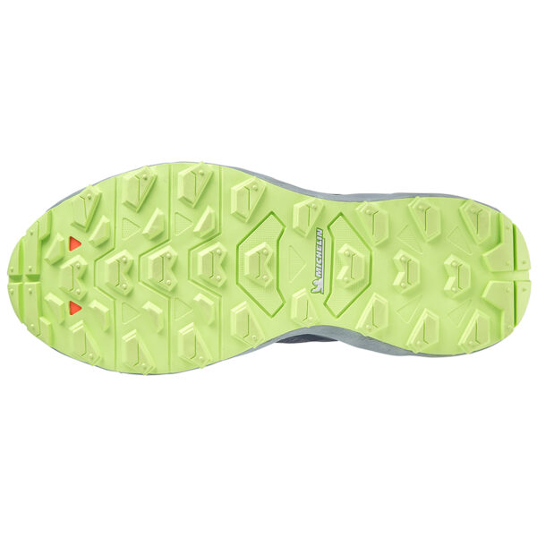 Mizuno Women's Wave Daichi 7 - Vintage Indigo/Subdued Blue/Neo Lime - Image 5
