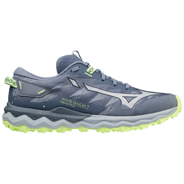 Mizuno Women's Wave Daichi 7 - Vintage Indigo/Subdued Blue/Neo Lime