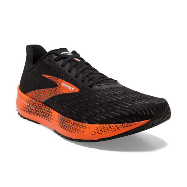 Brooks Men's Hyperion Tempo - Black/Flame/Grey - Image 3