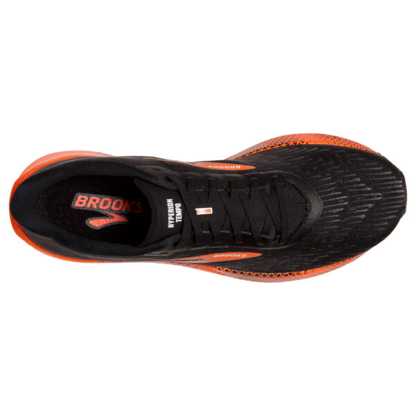 Brooks Men's Hyperion Tempo - Black/Flame/Grey - Image 5
