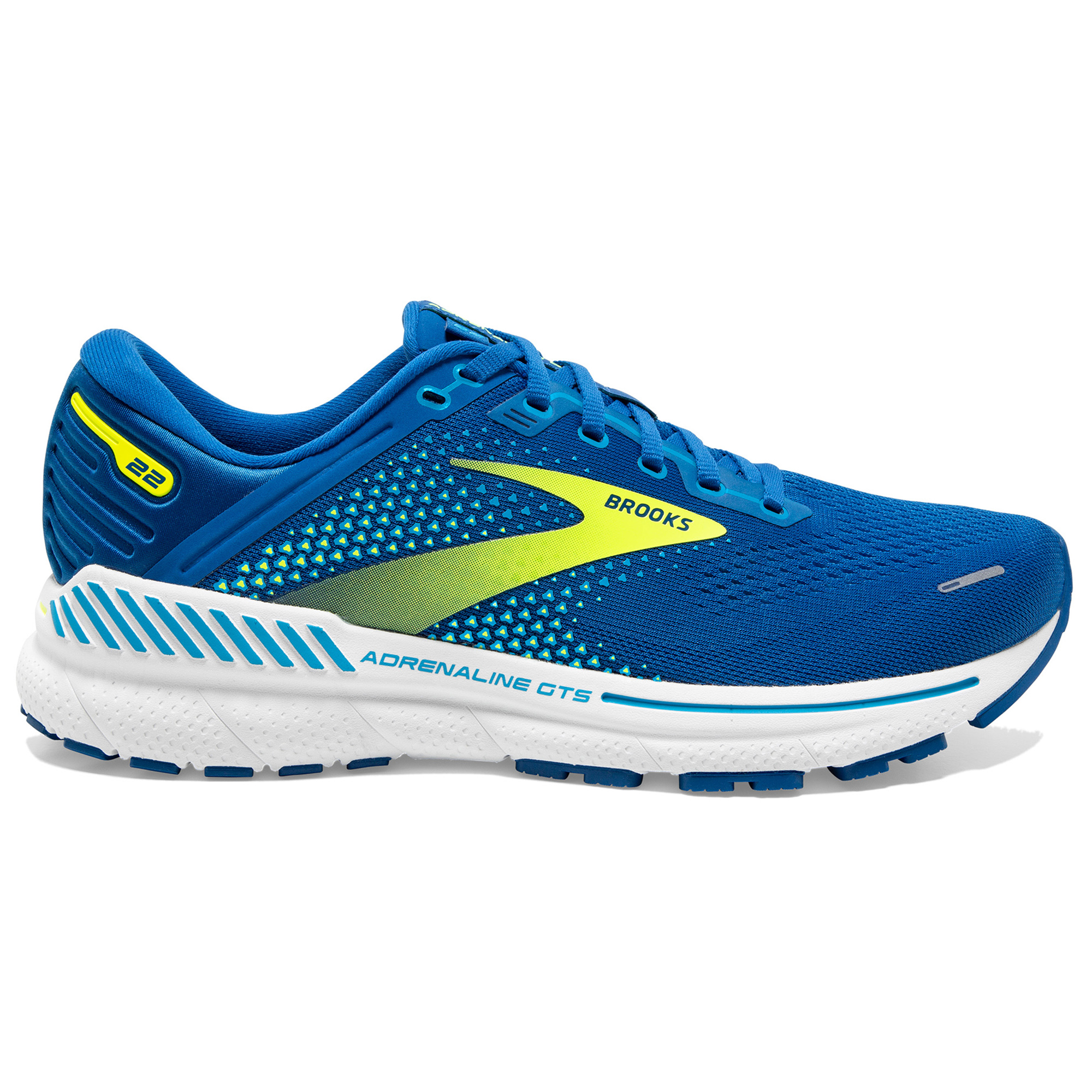 Brooks Men's Adrenaline GTS 22 - Blue/Nightlife/White - Running Bath