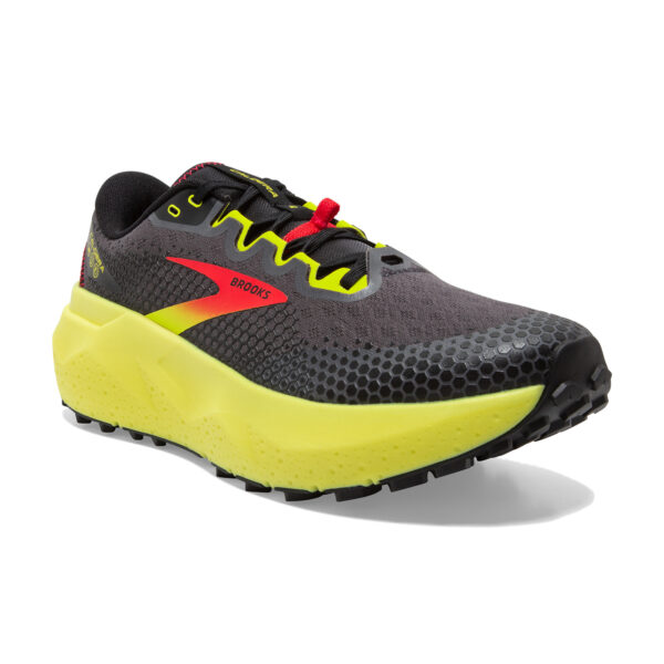 Brooks Men's Caldera 6 - Black/Fiery Red/Blazing Yellow - Image 3