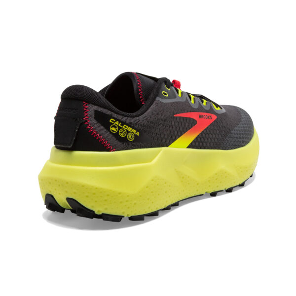Brooks Men's Caldera 6 - Black/Fiery Red/Blazing Yellow - Image 4