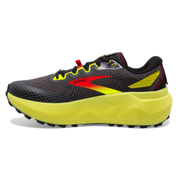 Brooks Men's Caldera 6 - Black/Fiery Red/Blazing Yellow - Image 2