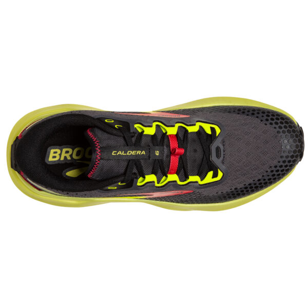Brooks Men's Caldera 6 - Black/Fiery Red/Blazing Yellow - Image 5