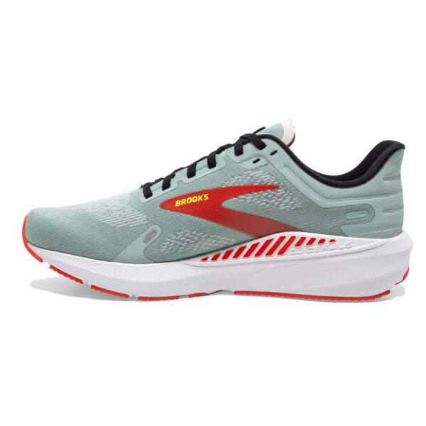 Brooks Men's Launch GTS 9 - Blue Surf/Black/Cherry Tomato - Image 2