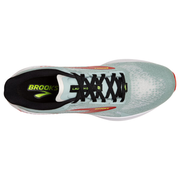 Brooks Men's Launch GTS 9 - Blue Surf/Black/Cherry Tomato - Image 5