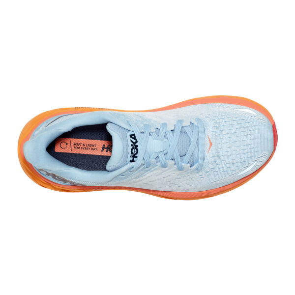 Hoka Women's Clifton 8 - Summer Song/Ice Flow - Image 6