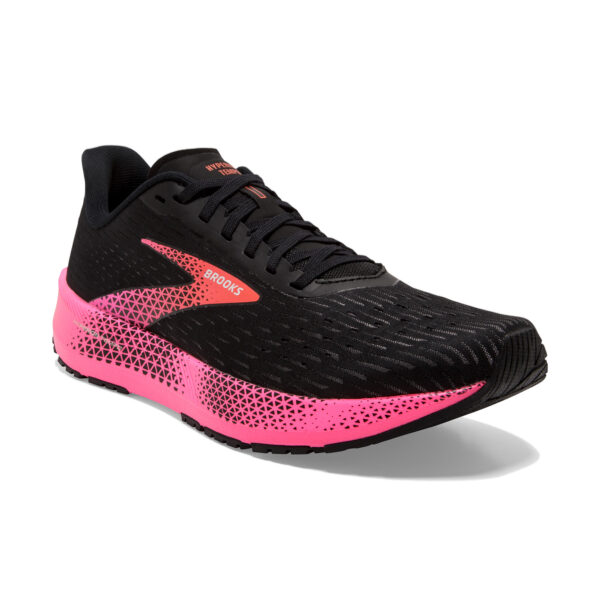 Brooks Women's Hyperion Tempo - Black/Pink/Hot Coral - Image 3