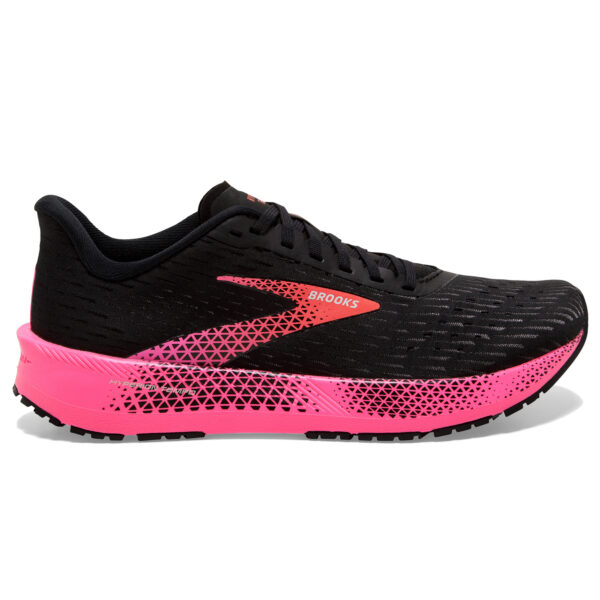 Brooks Women's Hyperion Tempo - Black/Pink/Hot Coral