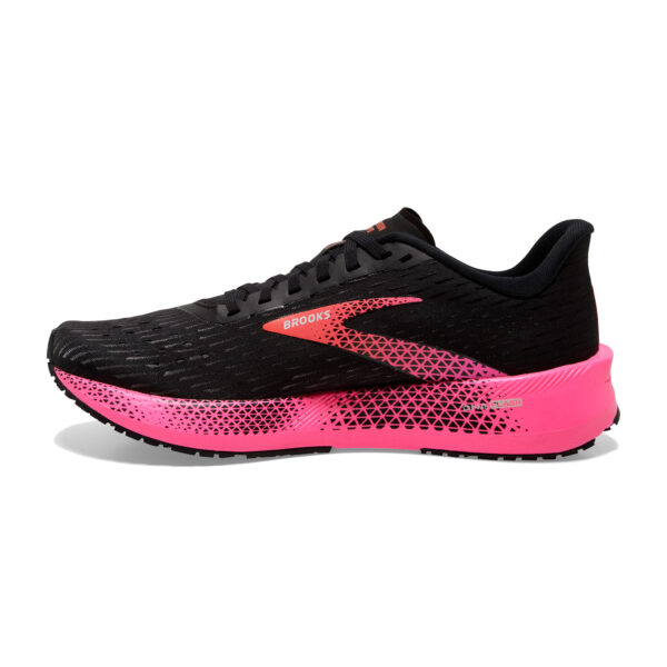 Brooks Women's Hyperion Tempo - Black/Pink/Hot Coral - Image 2