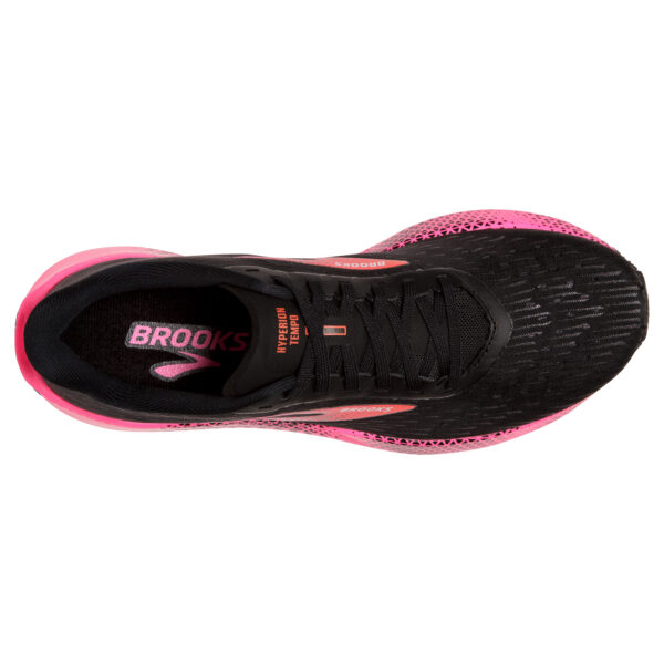 Brooks Women's Hyperion Tempo - Black/Pink/Hot Coral - Image 5