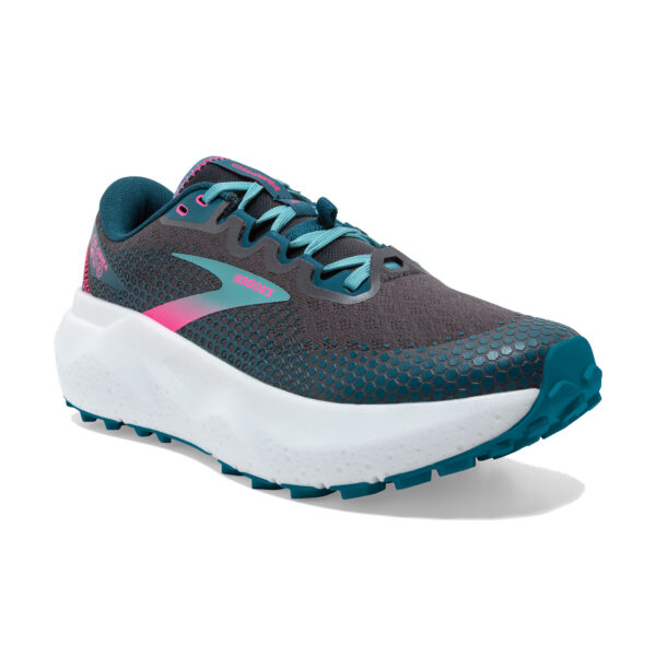 Brooks Women's Caldera 6 - Pearl/Blue Coral/Pink - Image 3