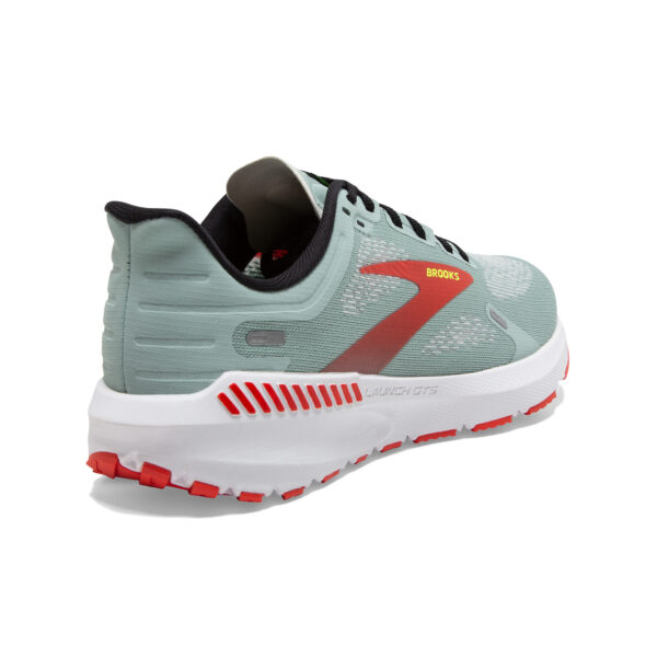 Brooks Women's Launch GTS 9 - Blue Surf/Black/Cherry Tomato - Image 4