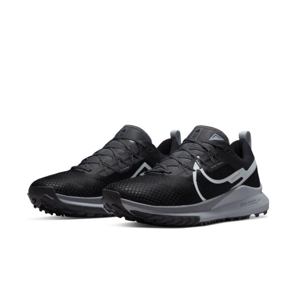 Nike Men's React Pegasus Trail 4 - Black/Dark Grey/Wolf Grey/Aura - Image 4