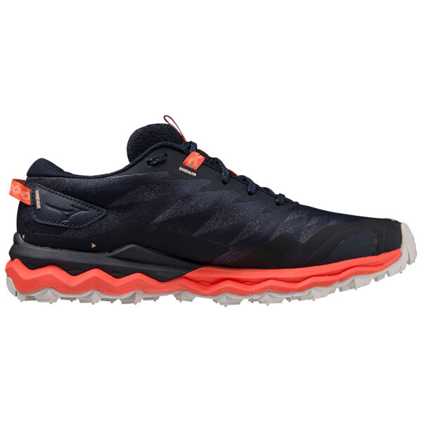 Mizuno Women's Wave Daichi 7 - Night Sky/Quicksilver/Hot Coral