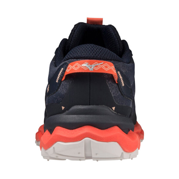Mizuno Women's Wave Daichi 7 - Night Sky/Quicksilver/Hot Coral - Image 4