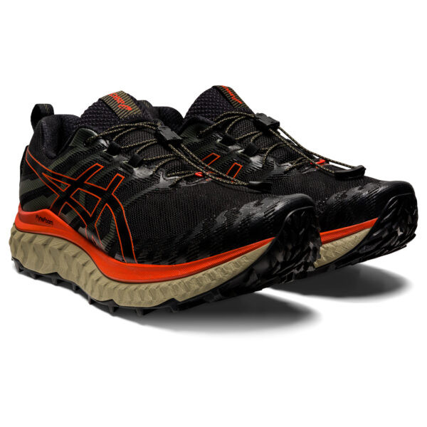 Asics Men's Trabuco Max - Black/Cherry Tomato - Image 3