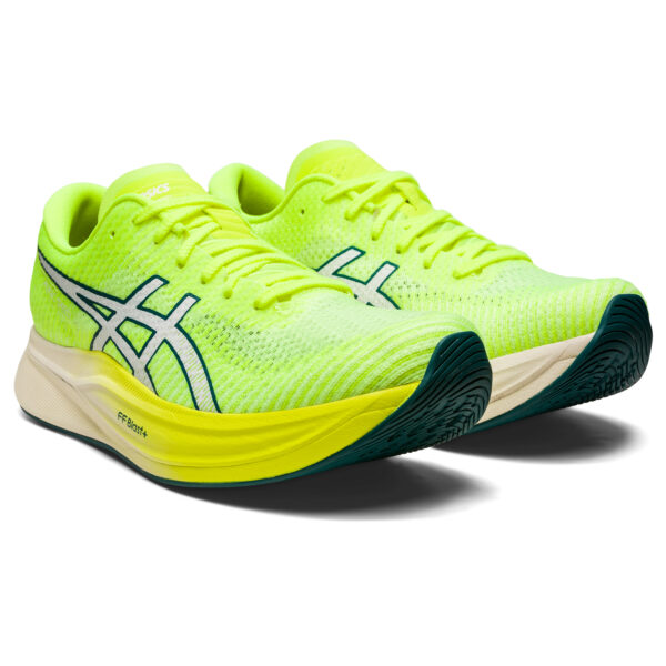 Asics Women's Magic Speed 2 - Safety Yellow/White - Image 3