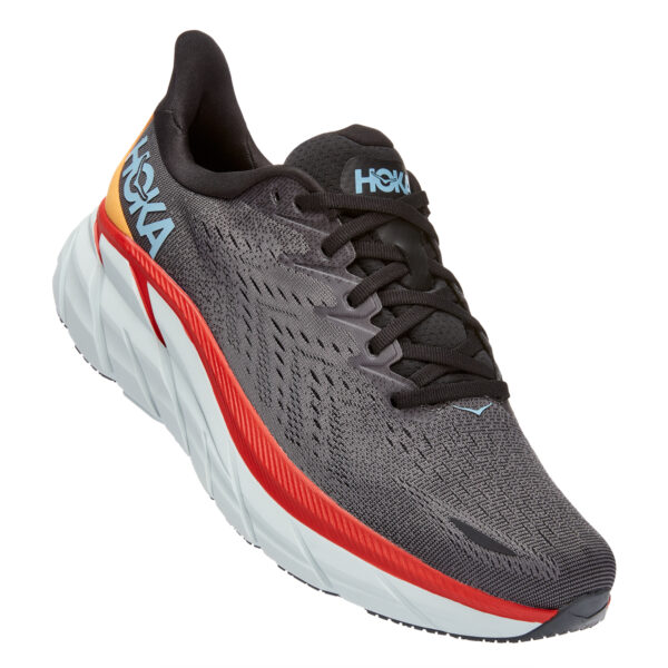 Hoka Men's Clifton 8 Wide - Anthracite/Castlerock - Image 2