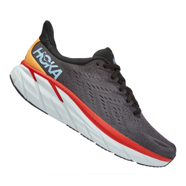Hoka Men's Clifton 8 Wide - Anthracite/Castlerock - Image 3