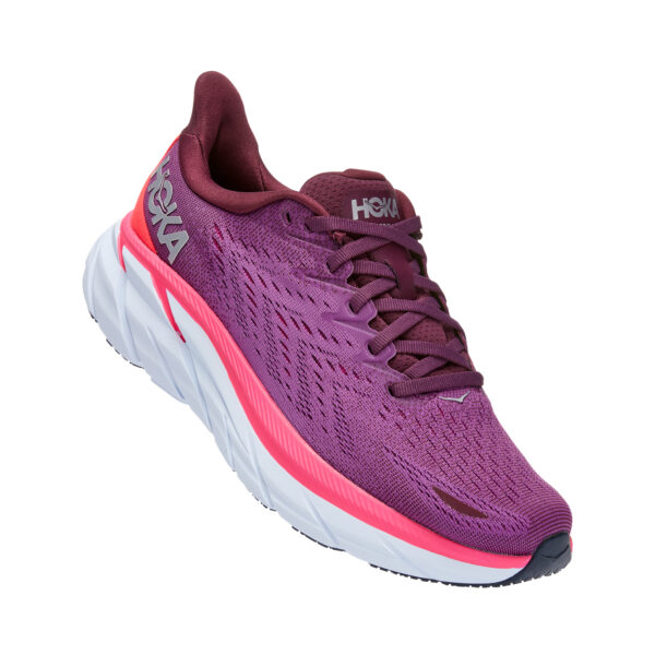 Hoka Women's Clifton 8 - Grape Wine/Beautyberry - Image 2